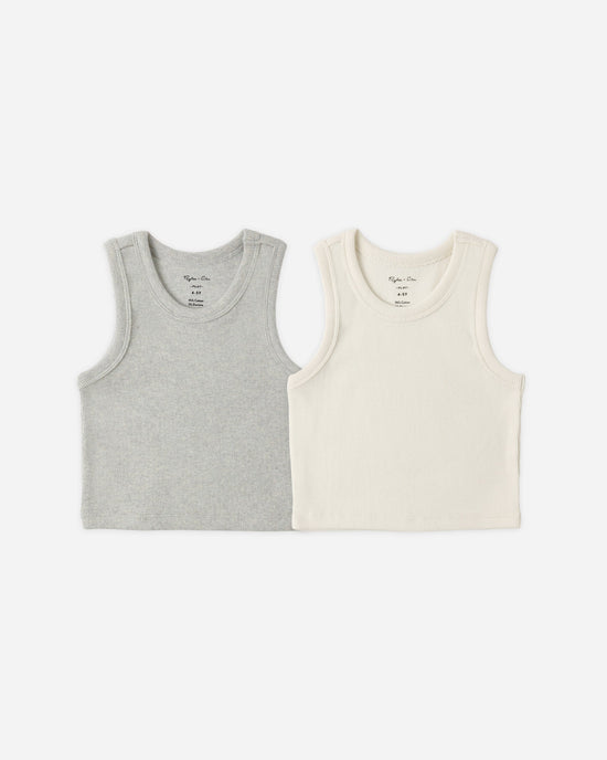 Rylee + Cru Ribbed Tank Set of 2