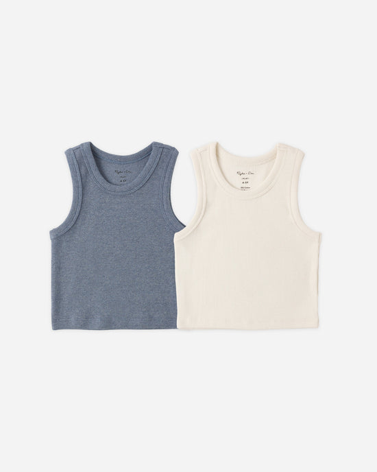 Rylee + Cru Ribbed Tank Set of 2