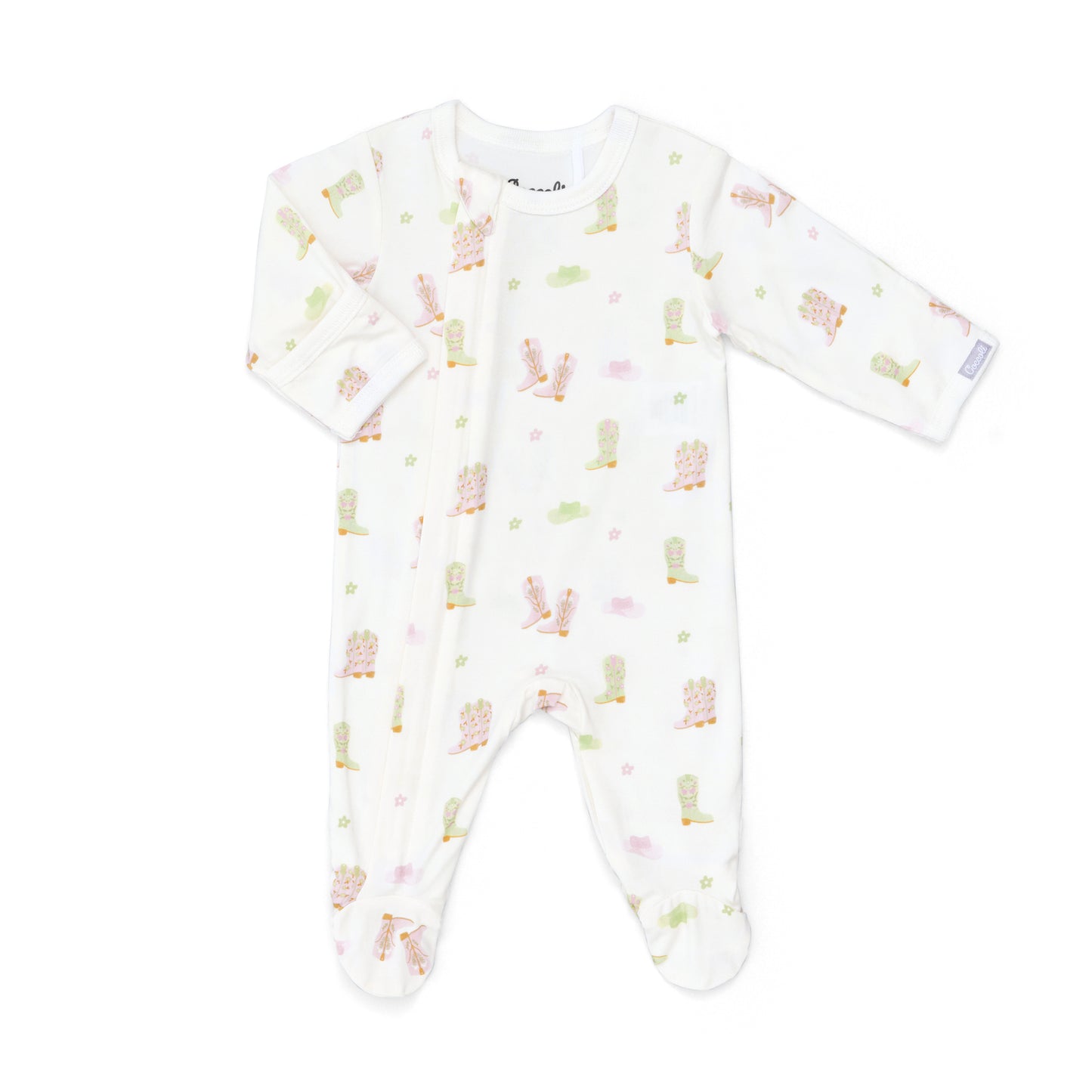 Coccoli - Long Sleeve Modal Zipper Footie - 1M