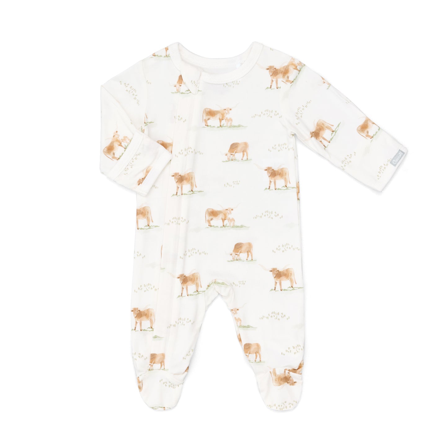 Coccoli - Long Sleeve Modal Zipper Footie - 1M