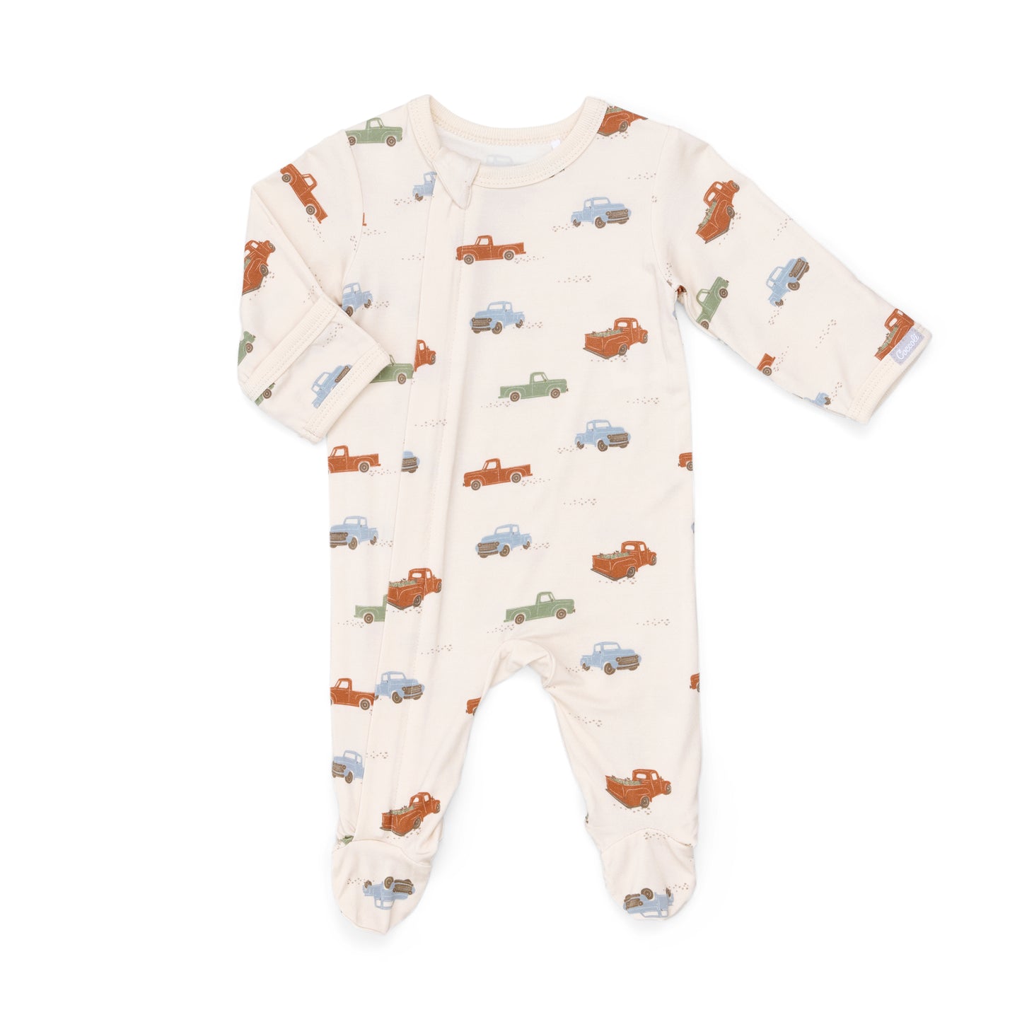 Coccoli - Long Sleeve Modal Zipper Footie - 1M