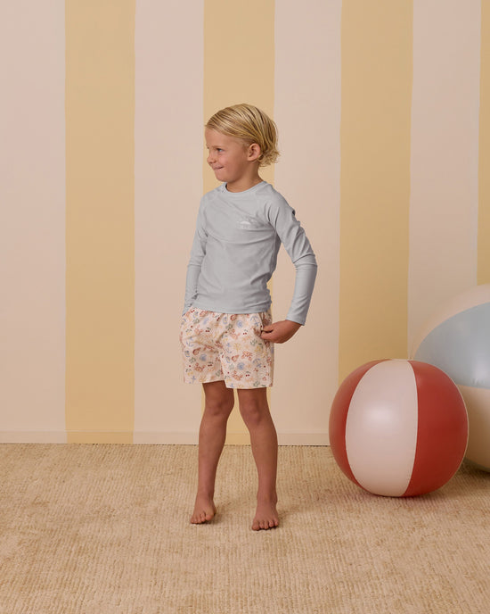 Rylee + Cru - Long Sleeve Rashguard || Light Blue