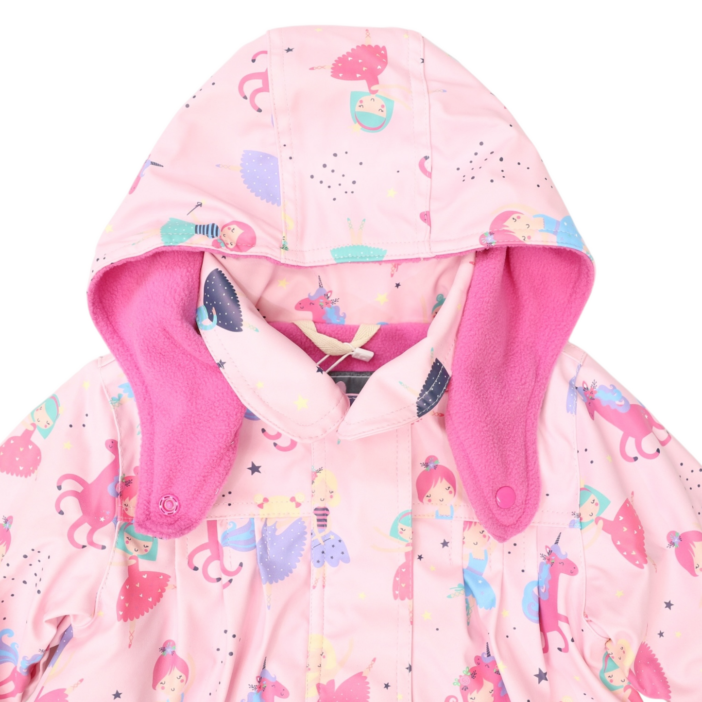 Korango Dancing Unicorn Raincoat Pink