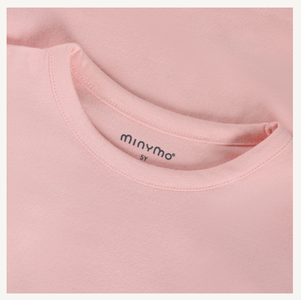 Minymo - Long Sleeve Pink Lace T-Shirt -5Y