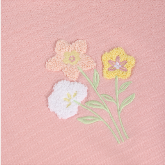 Minymo - Tufted Graphic Waffle Knit T-Shirt - 5Y