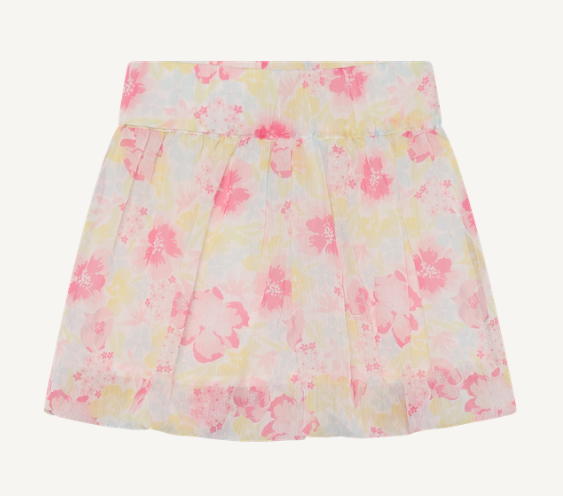 Minymo - All-Over Floral Bubble Skirt - 5Y
