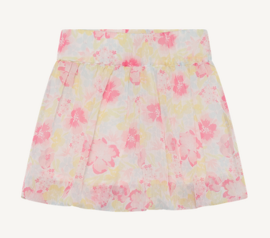 Minymo - All-Over Floral Bubble Skirt - 5Y