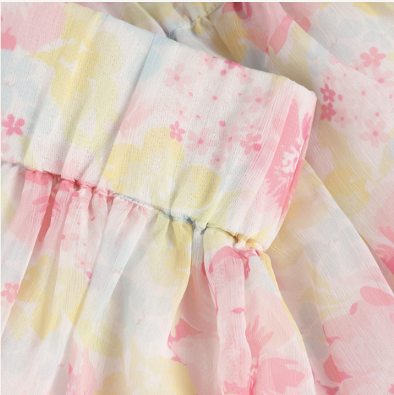 Minymo - All-Over Floral Bubble Skirt - 5Y