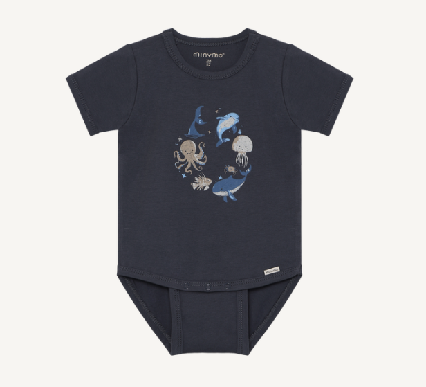 Minymo - Ocean Pals Short Sleeve Bodysuit