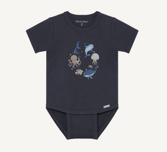 Minymo - Ocean Pals Short Sleeve Bodysuit