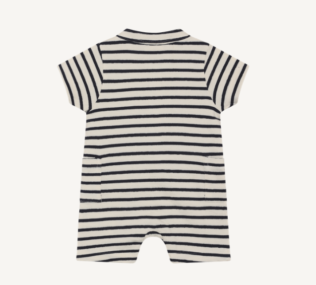 Minymo - Knit Cotton Striped Romper