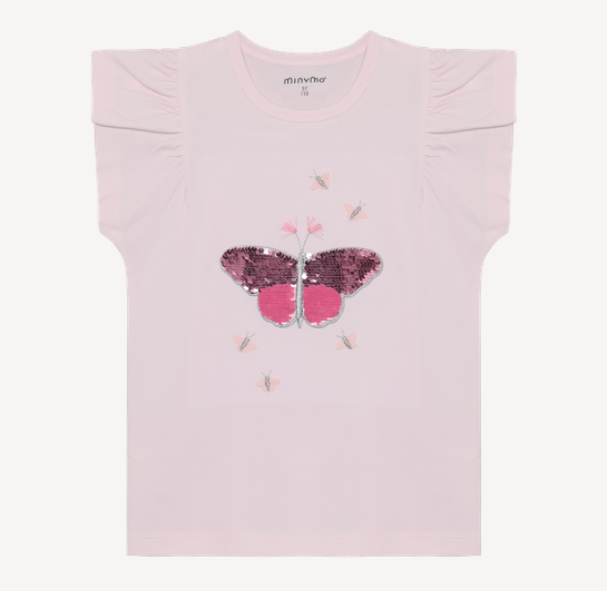 Minymo - Sequined Graphic T-Shirt - 5Y