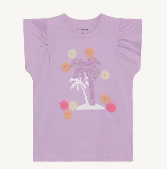 Minymo - Sequined Graphic T-Shirt - 5Y