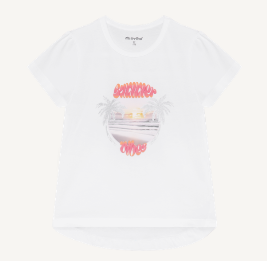 Minymo - Summer Vibes Graphic T-shirt - 5Y