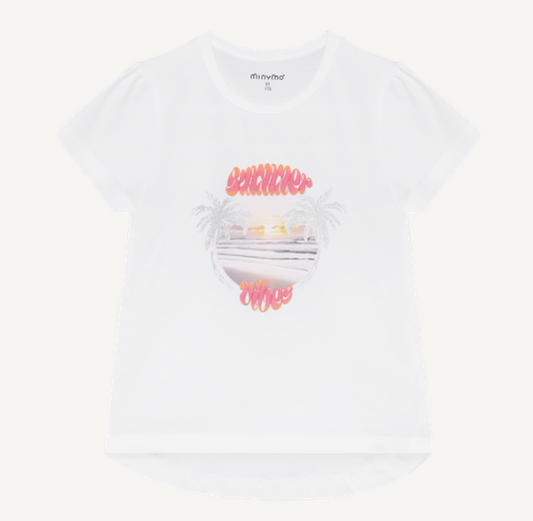 Minymo - Summer Vibes Graphic T-shirt - 5Y