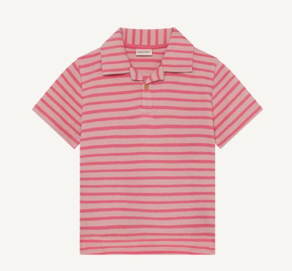 Minymo - Knit Stripped Polo - 5Y