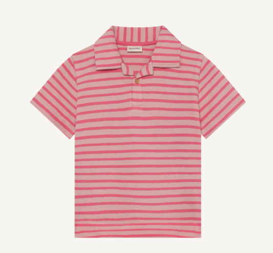 Minymo - Knit Stripped Polo - 5Y