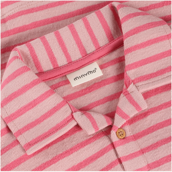 Minymo - Knit Stripped Polo - 5Y