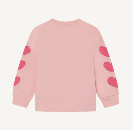 Minymo - Pullover Sweater with Heart Sleeve Detail