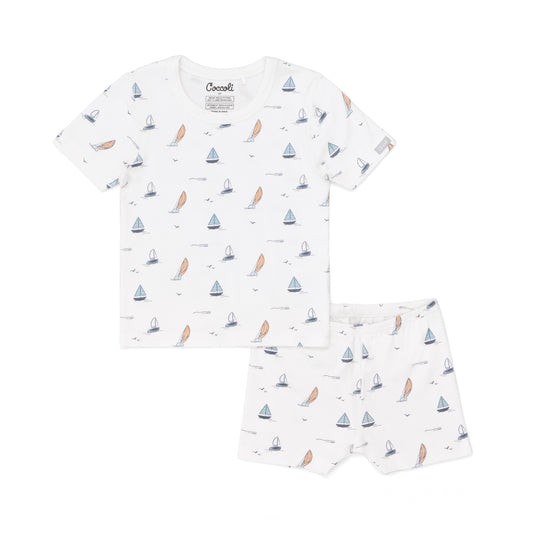 Coccoli - Short Sleeve Cotton-Modal Pajama Set