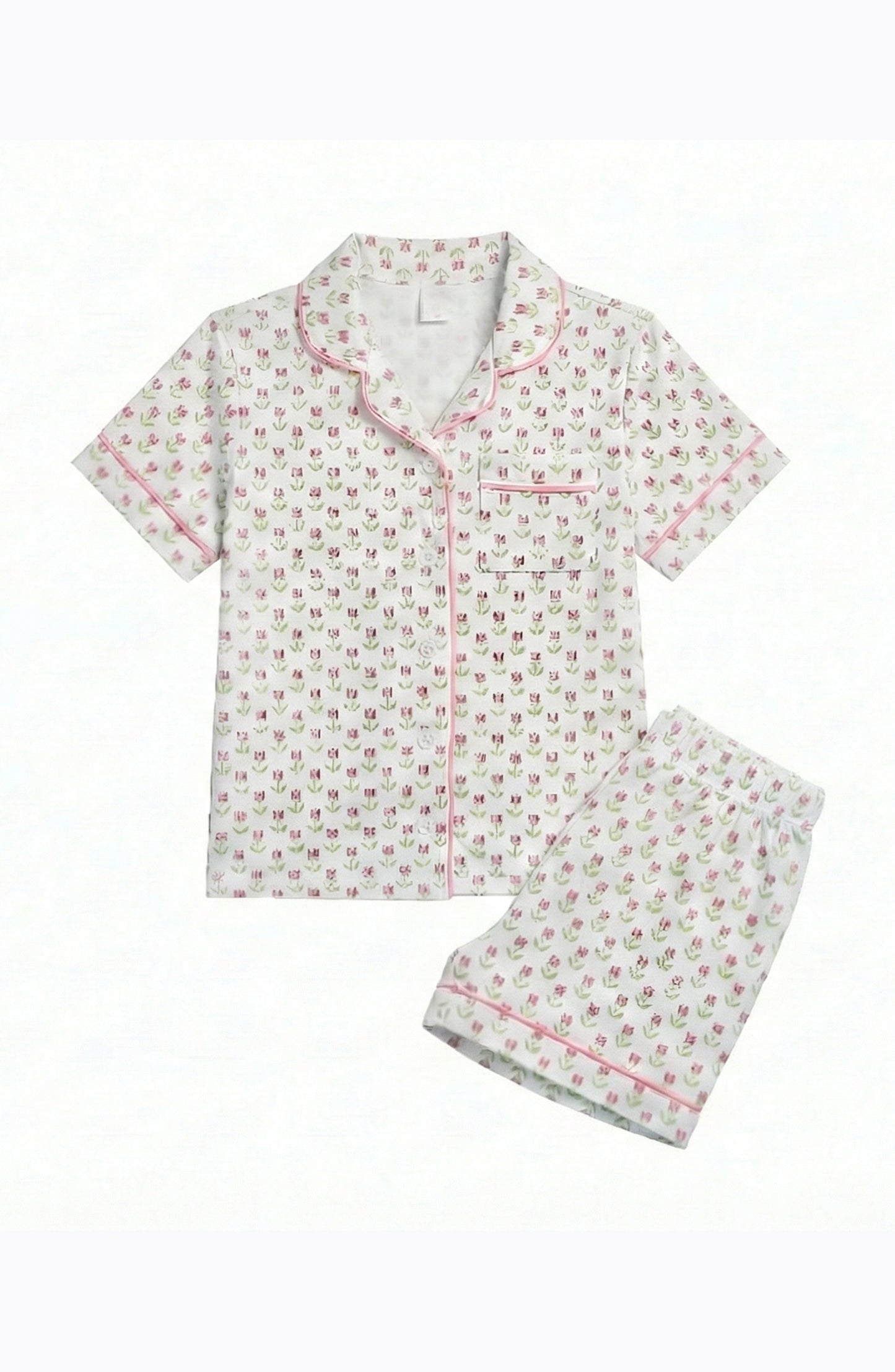 Preppy Goose - 2-piece Short Sleeve Jersey PJ Set