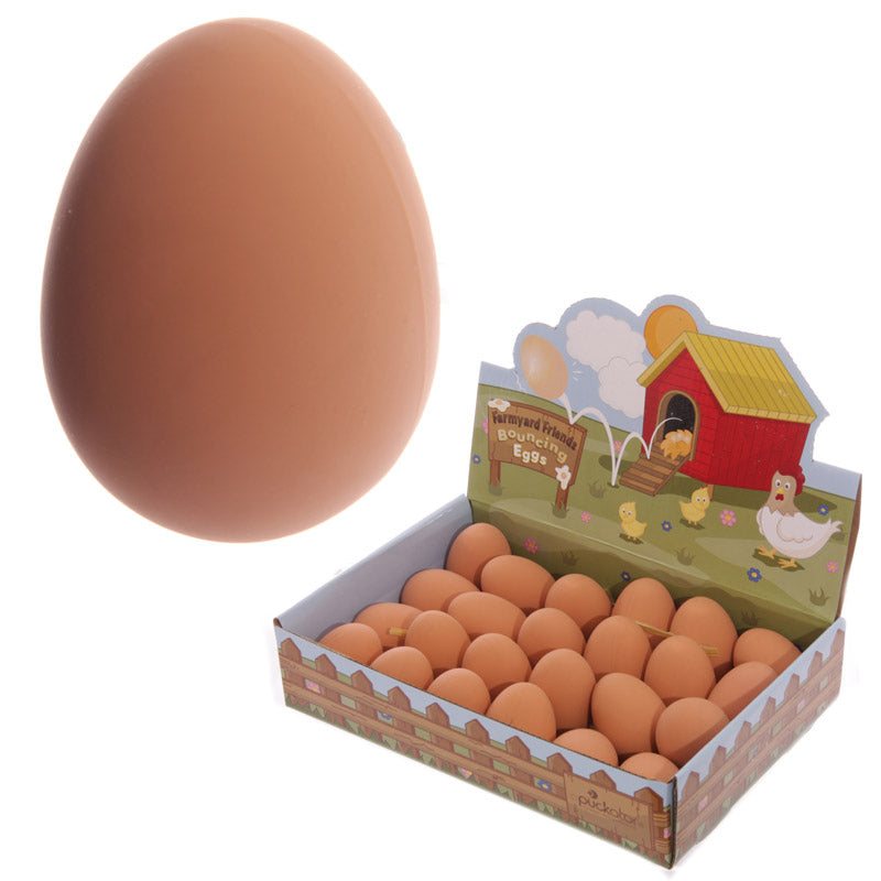 Puckator Bouncing Rubber Egg (Card Display)