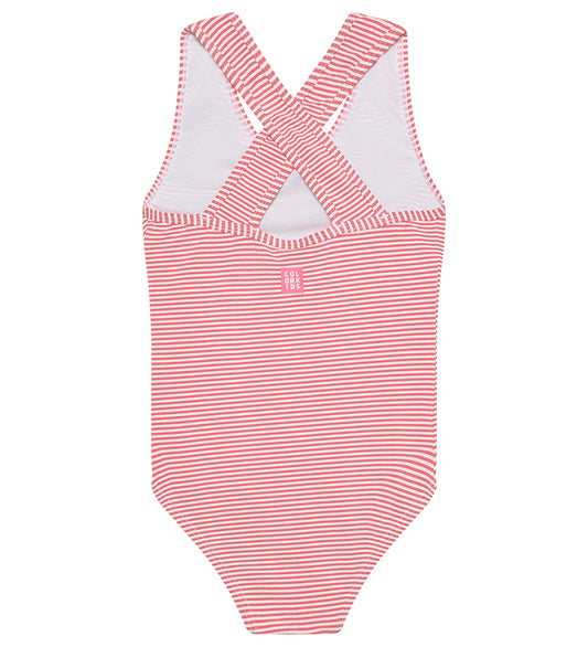 Color Kids - One-Piece Swimsuit Pink Stripes - 6Y