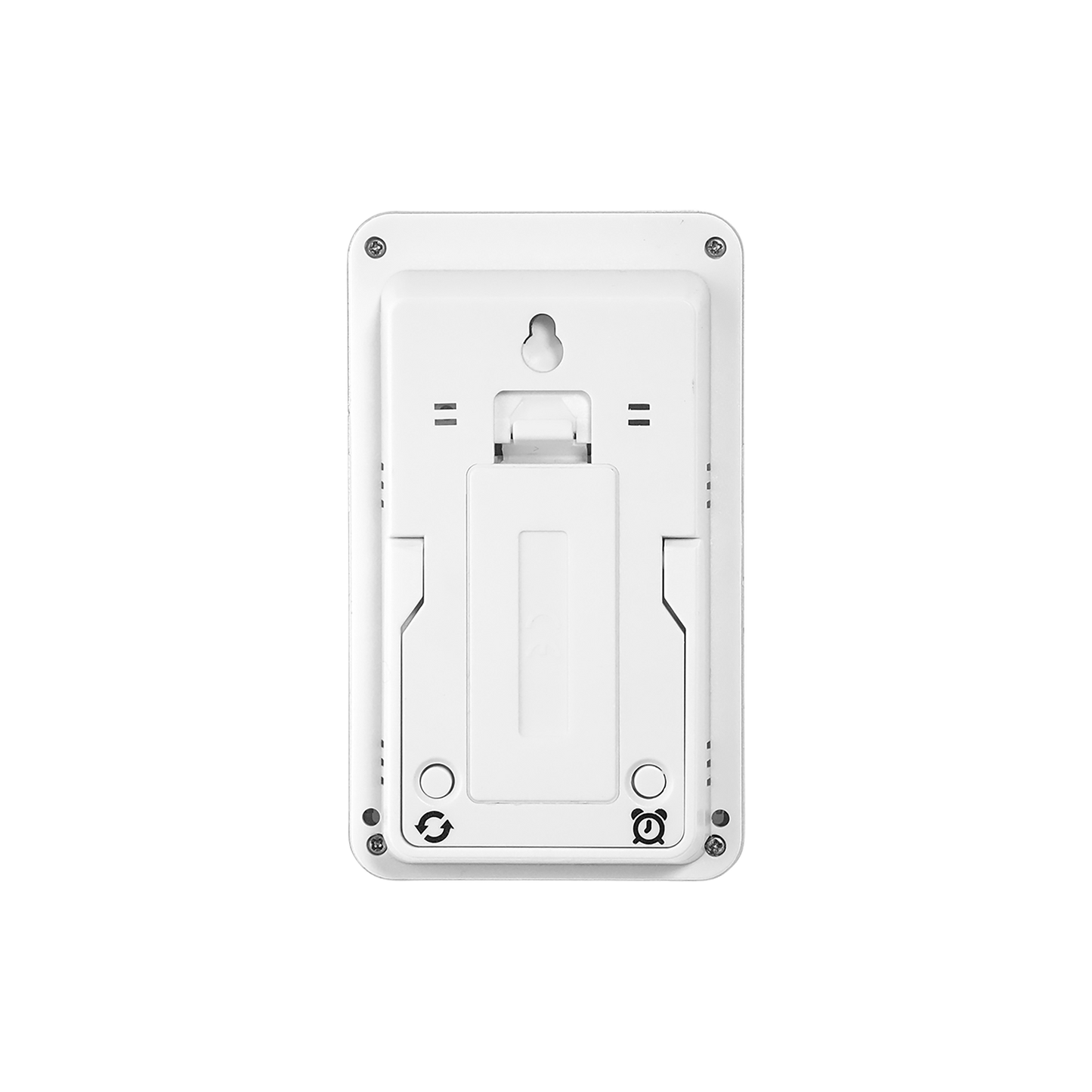 White wall plate on a white background