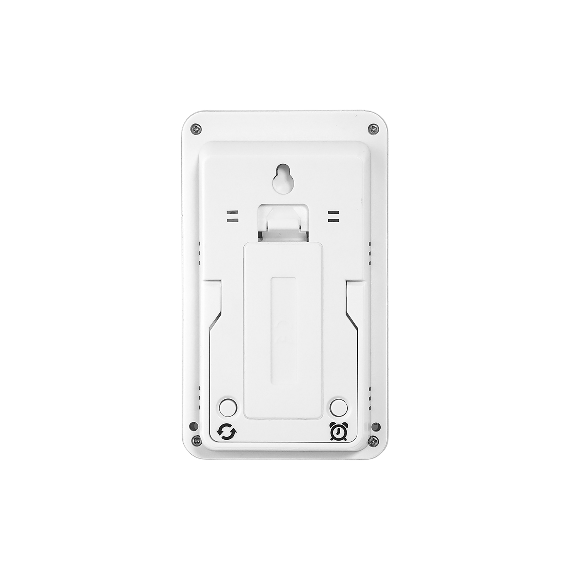 White wall plate on a white background