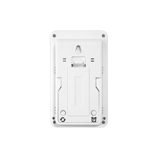 White wall plate on a white background