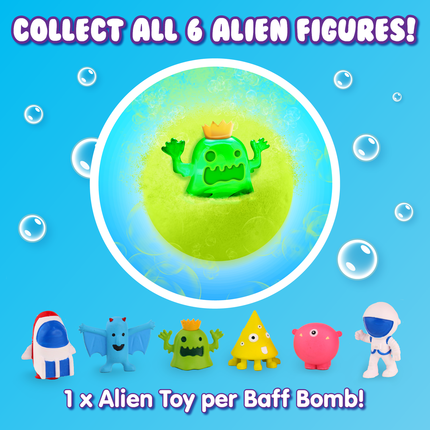 Zimpli Kids - Zimpli Baff Bombz Surprise Alien Figure Large Bath Bomb