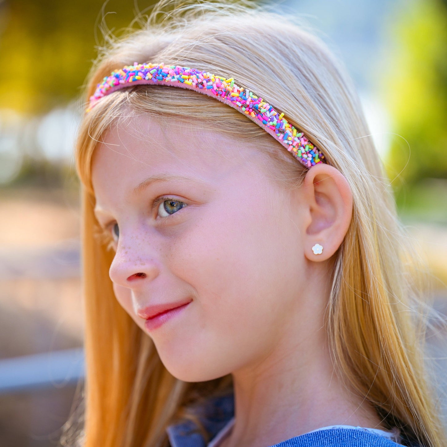 Frog Sac - Thin Sprinkle Headband - Non Slip Hair Accessories for Kids