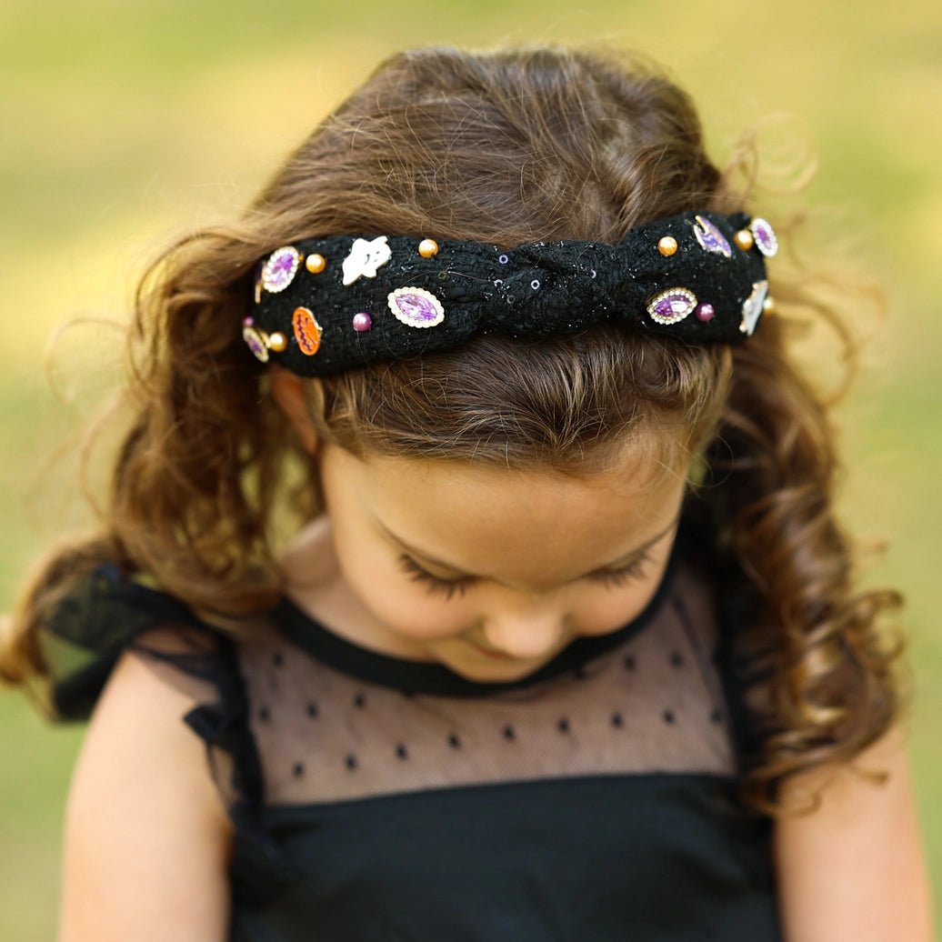 Frog Sac - Halloween Headband - Knotted Kids Girls Knot Headband