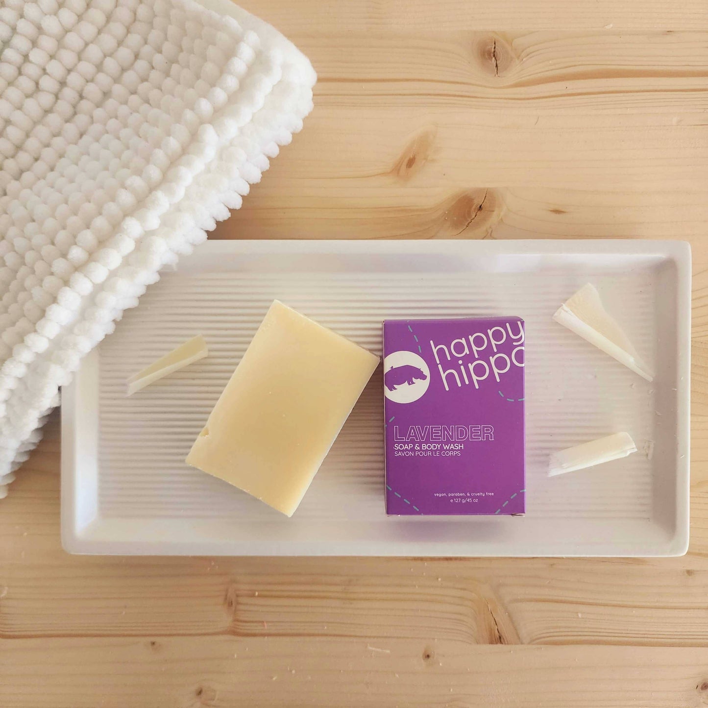 Happy Hippo Bath - Lavender - Natural Bar Soap