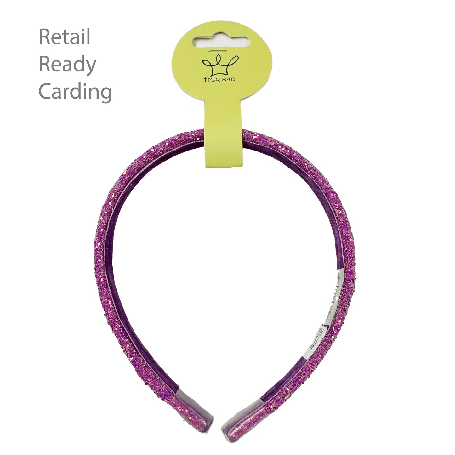 Frog Sac - Glitter Headband - Thin Hairbands for Kids