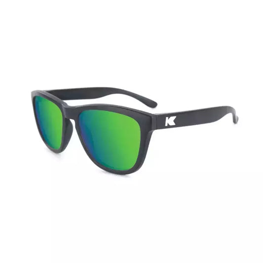 KNOCKAROUND - KIDS PREMIUMS MATTE BLACK / GREEN MOONSHINE POLARIZED