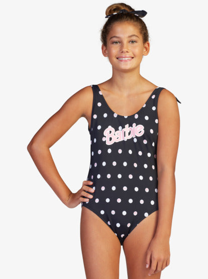 Roxy - Barbie Polka Dot Low Back One Piece  Swim Suit -  5Y