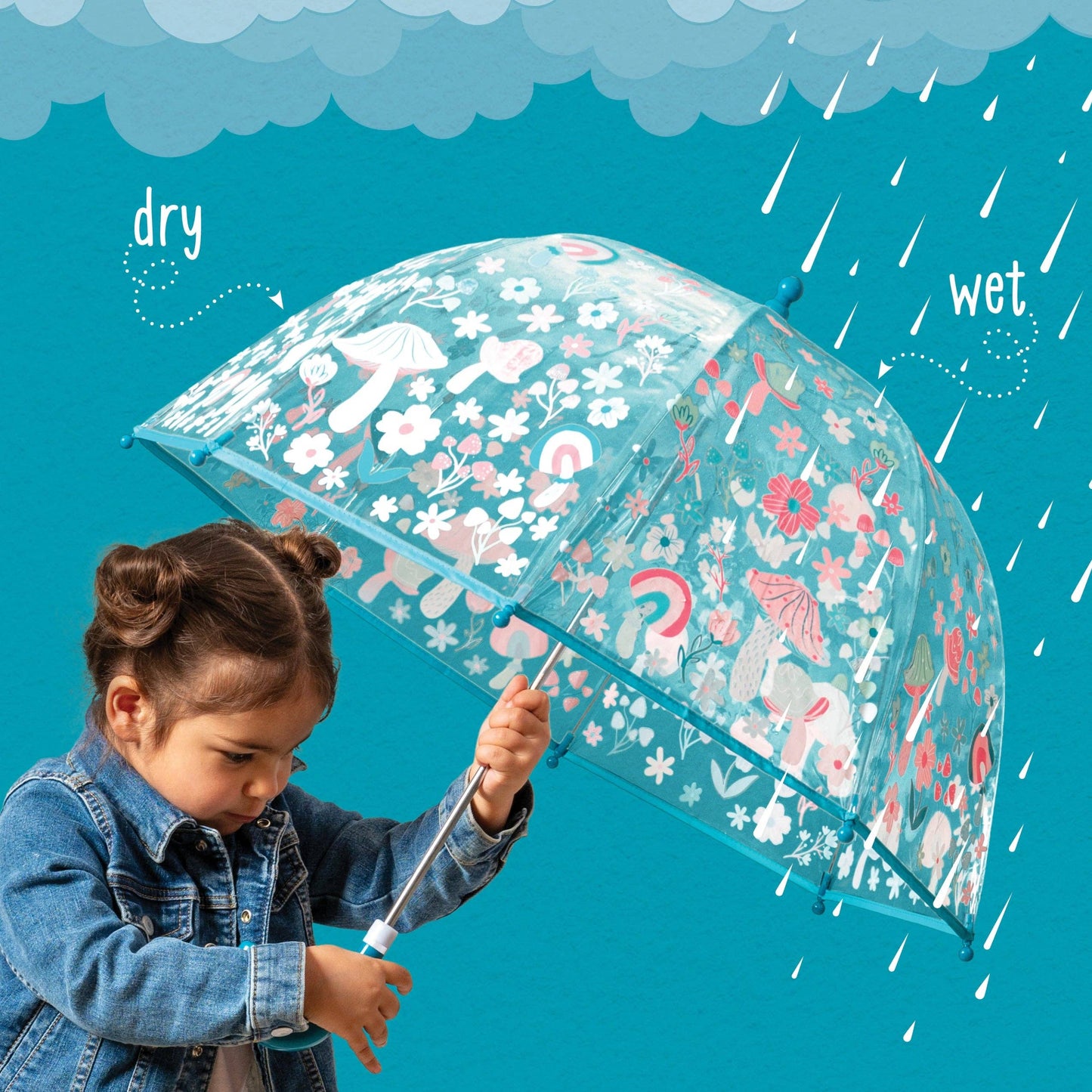 Stephen Joseph Gifts - Clear Color Changing Umbrella