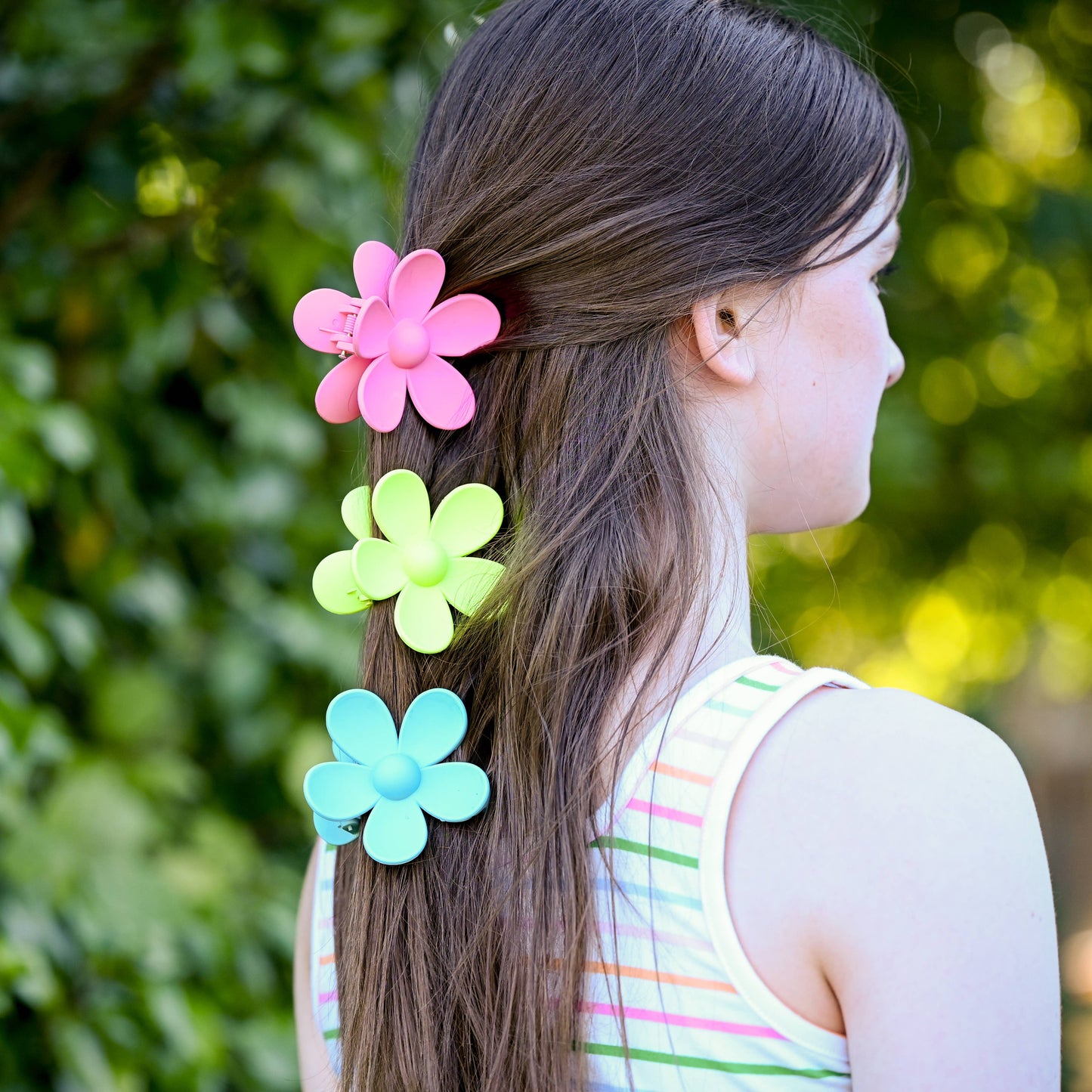 Frog Sac - Matte Hair Claw Clip - Large Daisy Flower