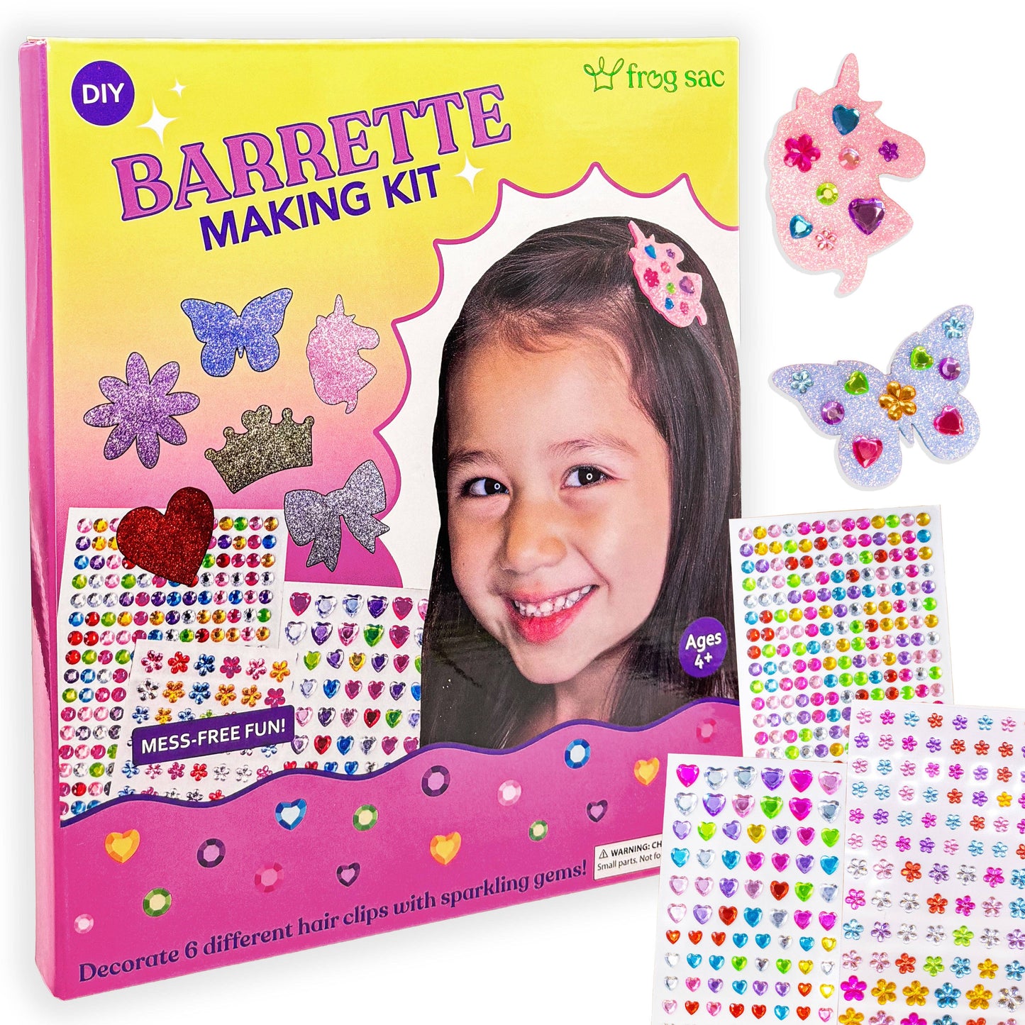 Frog Sac - Barrette Making Kit - DIY Crafts for Kids