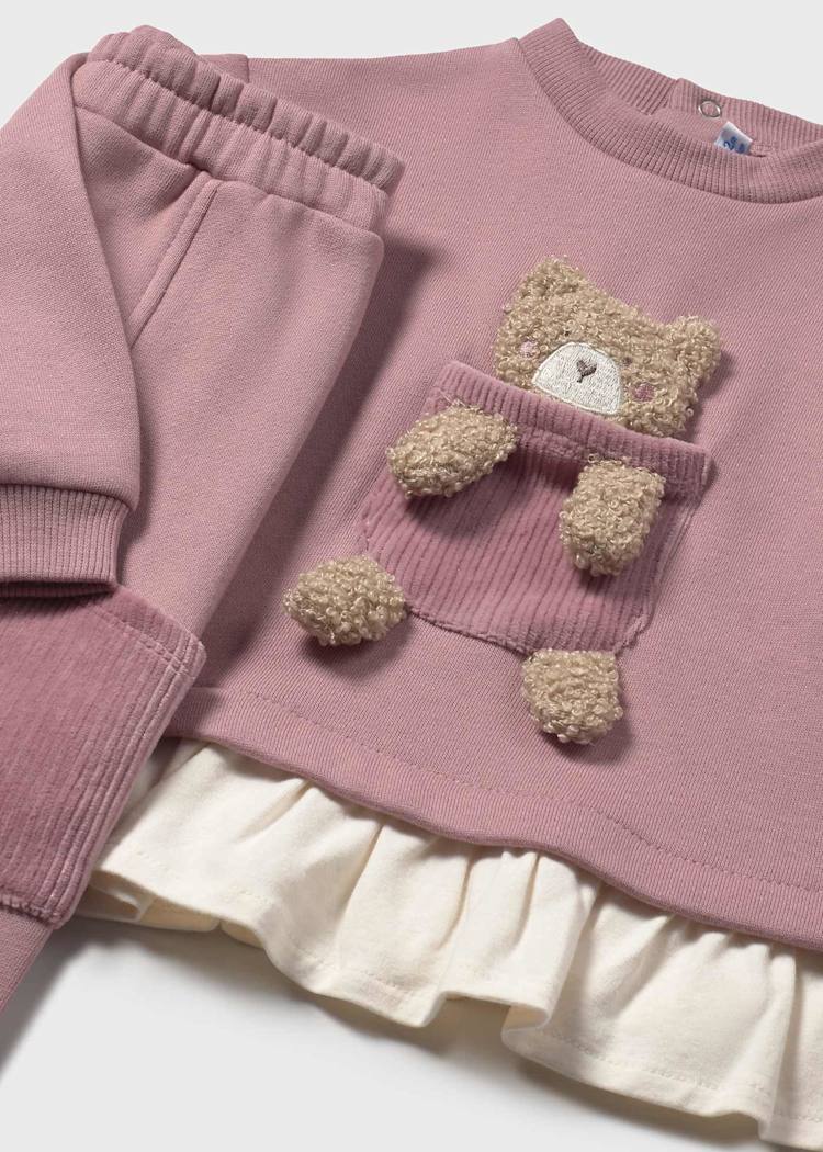 Mayoral Baby Girl Baby 2-Piece Teddy Bear Tracksuit Set