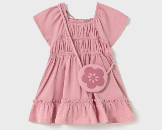 Mayoral Baby Girl Dress with Bag Rosado