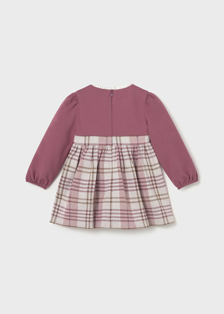 Mayoral Baby Girl Pink Plaid Dress