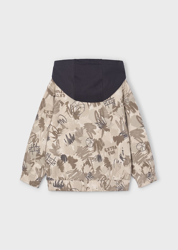 Mayoral Boy Printed Hoodie Basketball Tic Tac Toe