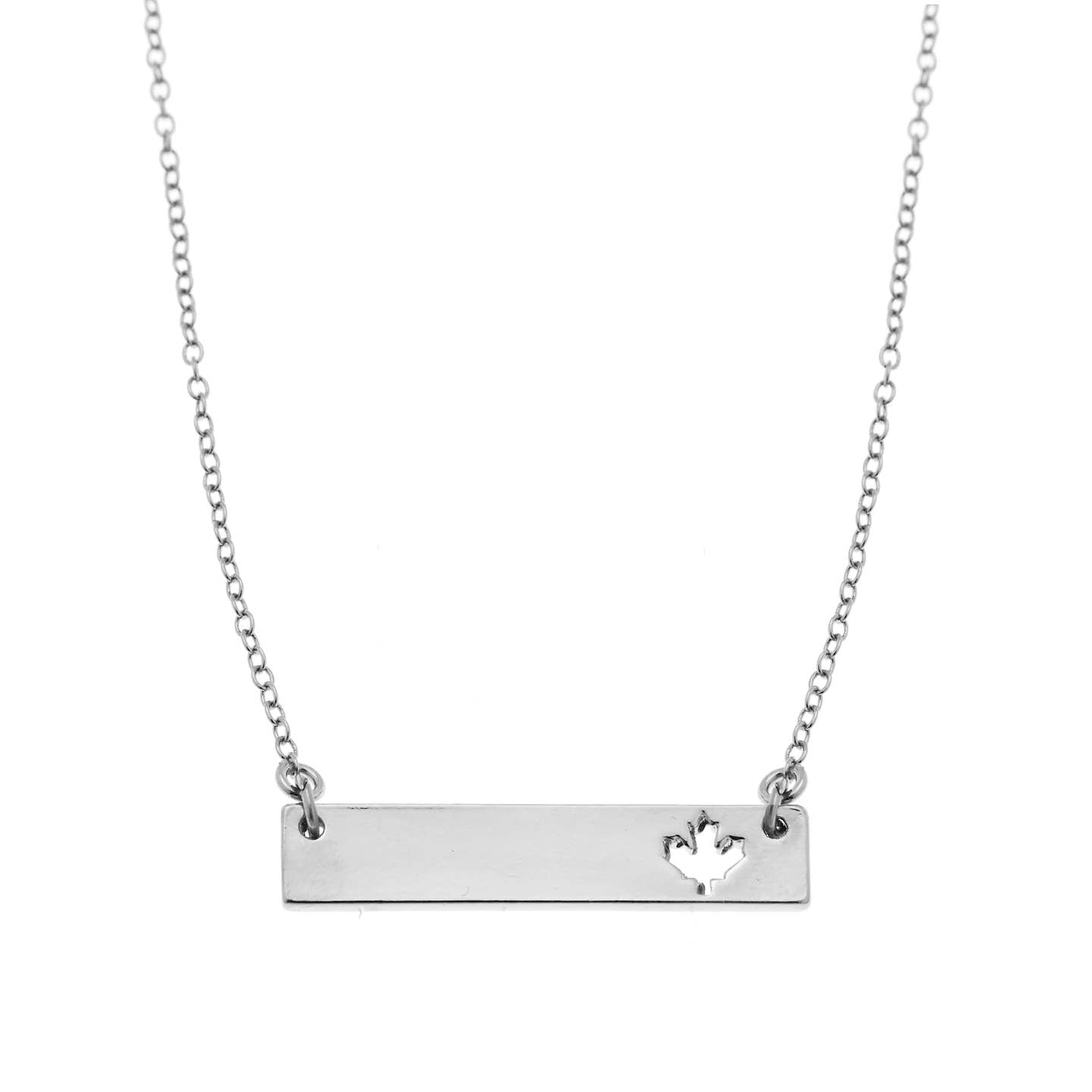 Foxy Originals - Maple Leaf Bar Necklace | Made in Canada |