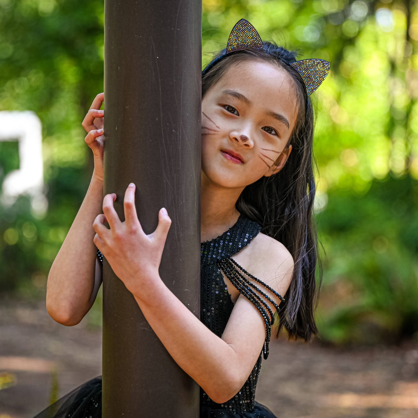 Frog Sac - Cat Ears Headband - Kids Dual Sided Rhinestone Hairband