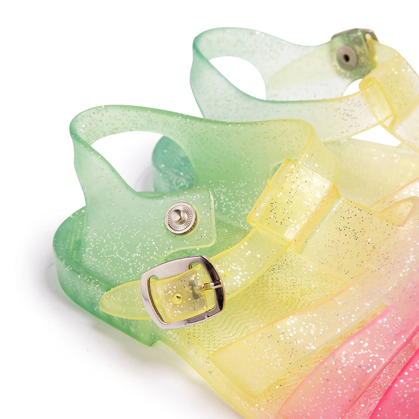 Shooshoos Jelly Sandal : Rainbow Glitter