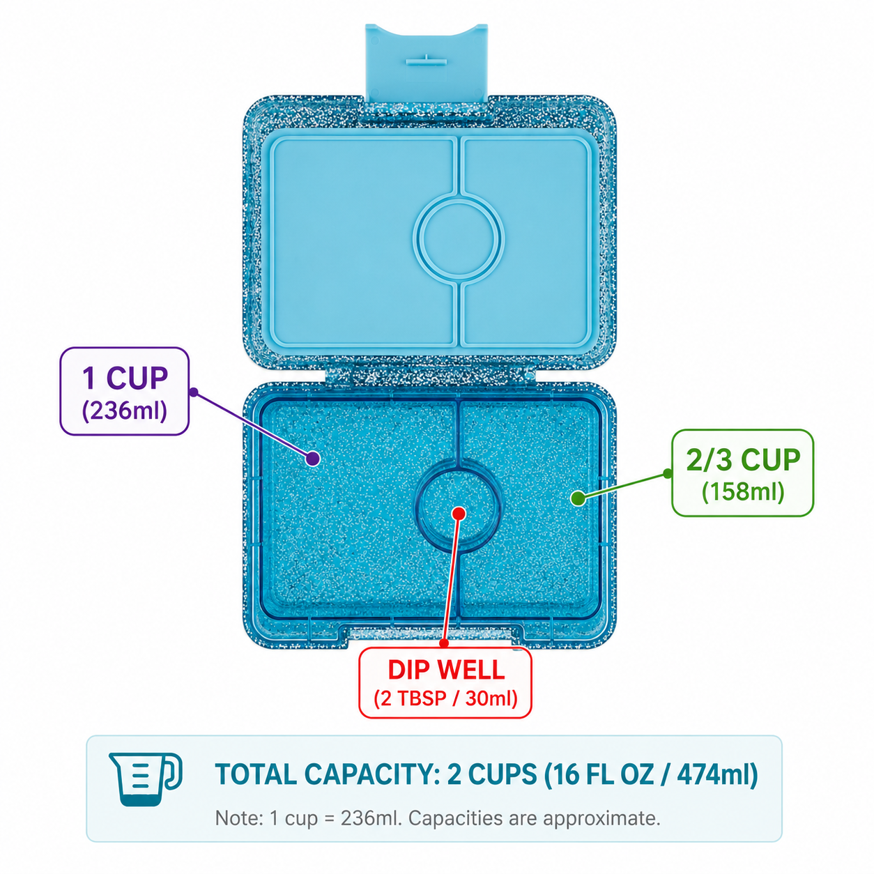 Yumbox - Snack Size Glitter Collection