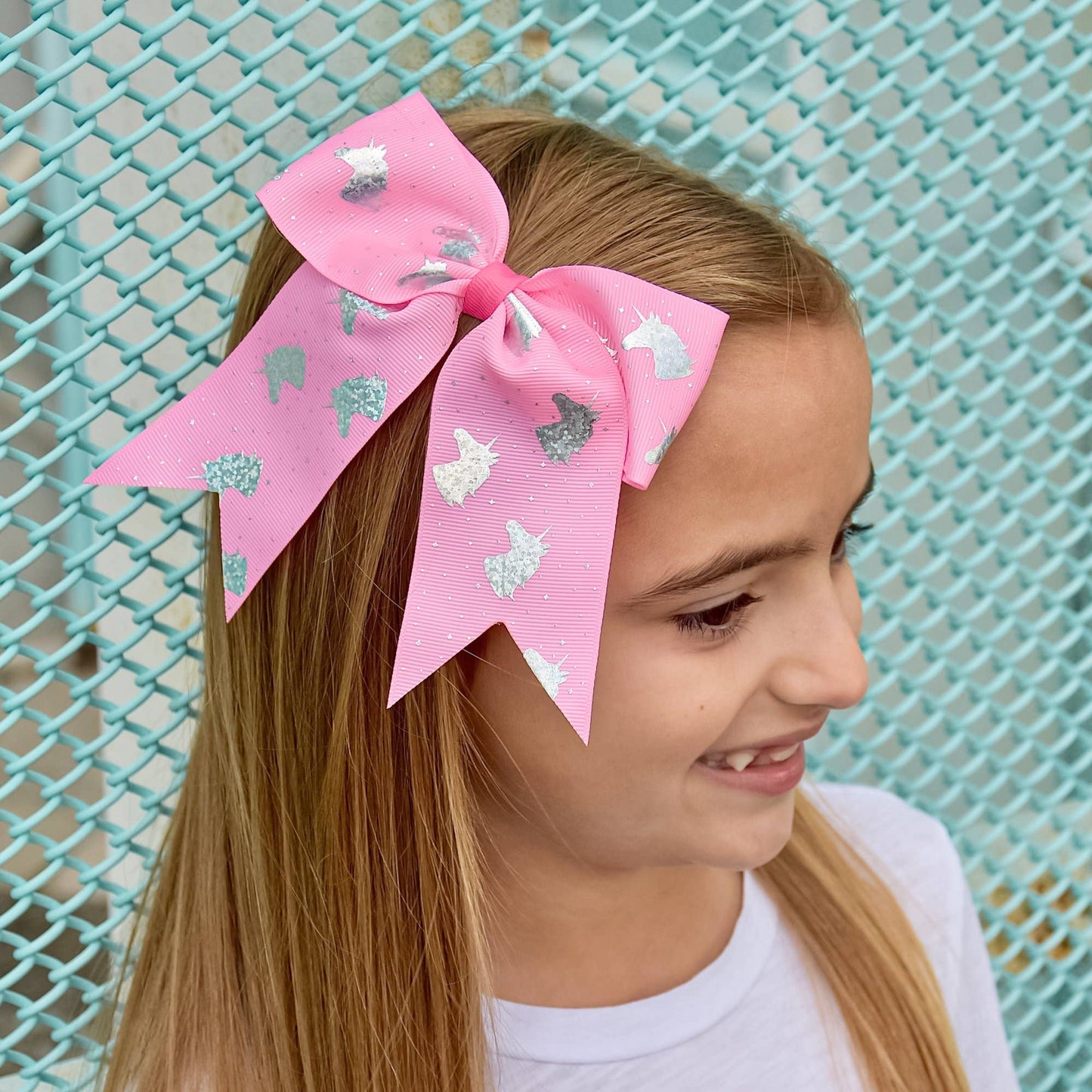 Frog Sac - Large Unicorn Glitter Hair Bows
