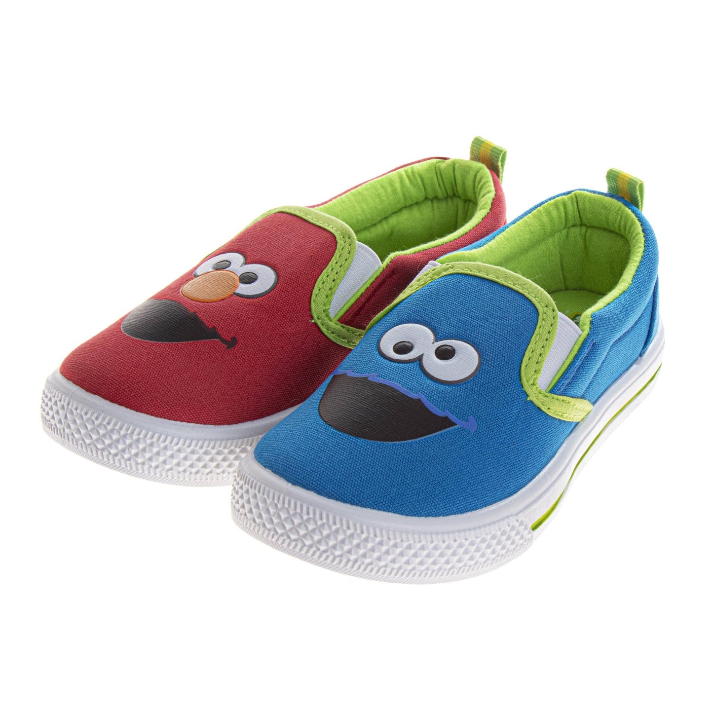 Sesame Street Elmo and Cookie Monster Slip On Sneakers (Toddler/Little Kid)